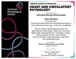 2024 AJP-Heart and Circulatory Physiology Prize