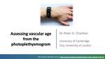 Assessing vascular age from the photoplethysmogram
